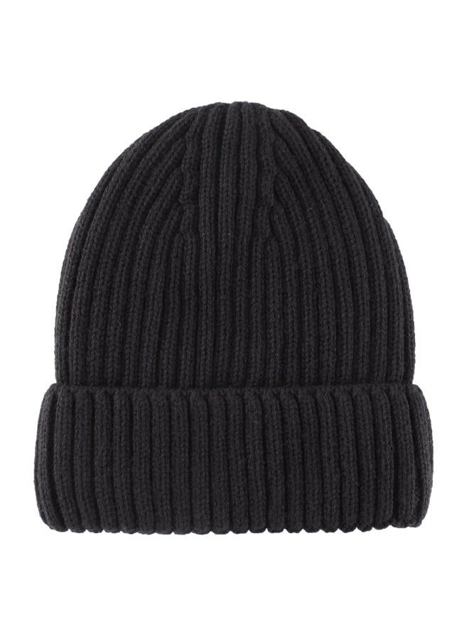 Connectyle Outdoor Classic Bassic Men 's Warm Winter Hats Thick Knit Long Cuff Beanie Cap with Lining, 55 60cm, Black - Image 2